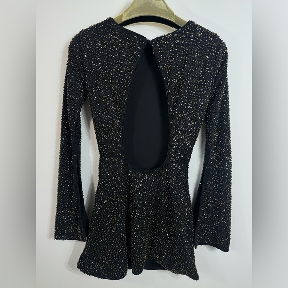 REVOLVE Smyth Dress in Black & Brass NBD size xxSmall New with tags retails $218 - Picture 6 of 16